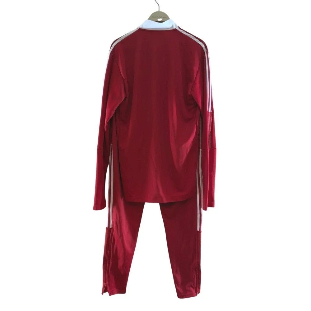 Adidas Men's Tiro 21 Track Jacket & Pants Ser - Team Power Red pants Sz M‎ top S